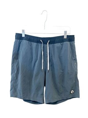 Vuori Men's Deep Sea Blue Kore Drawstring Athletic Shorts Size Large
